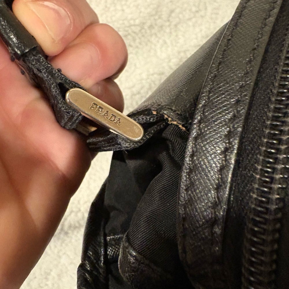 Prada Black Nylon Shoulder Bag 165 144940 - Picture 8 of 15